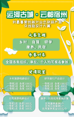 如何為“運(yùn)河古城·云都宿州”設(shè)計(jì)驚艷的旅游線路？參賽技巧與創(chuàng)新靈感大放送